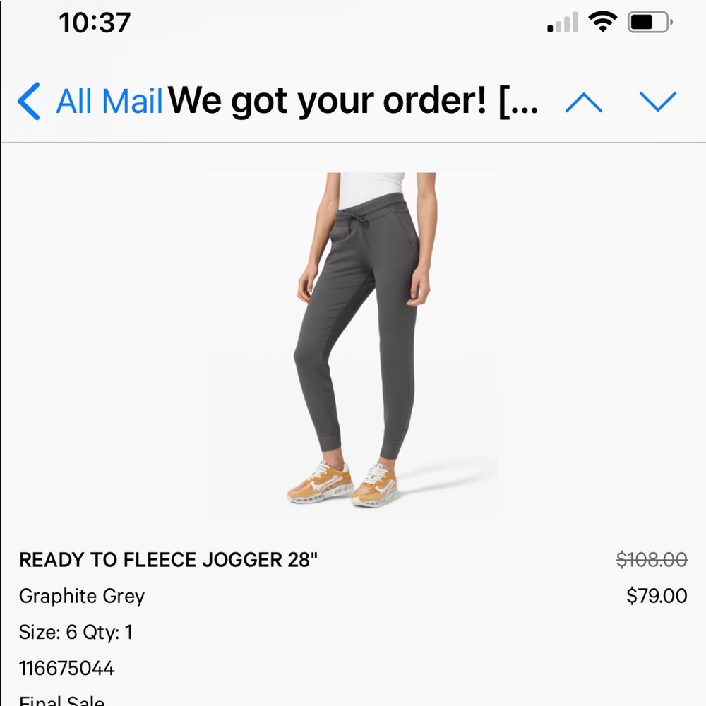 Lululemon fleece jogger